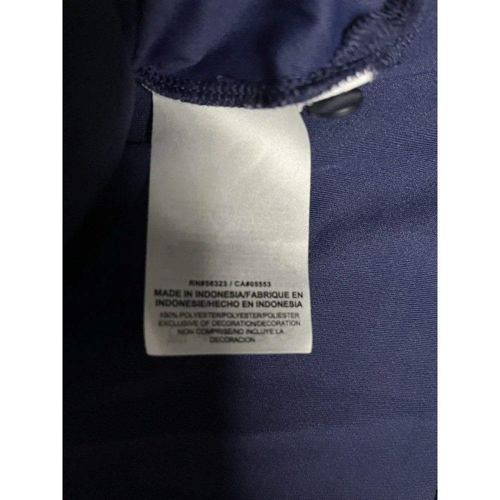 Nike Dri Fit Ole Miss Rebels Soccer Polo Shirt Men's Size XL Blue Short Sleeve